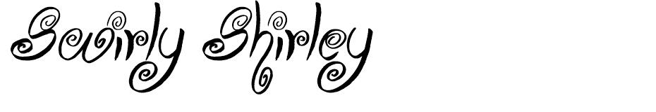 Swirly Shirley font